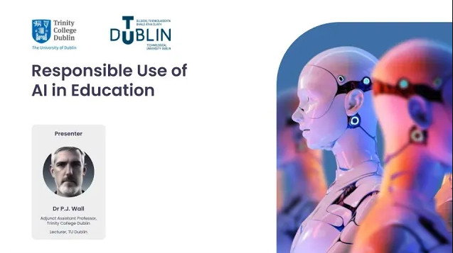 Responsible Use of AI in Education presented by Dr. Wall